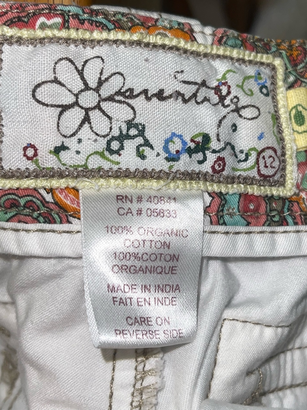 Aventura Arden Organic Cotton utility shorts. Size 12 GUC - Picture 3 of 6